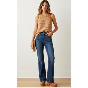 Sundance Kitte Sweater Tank Geometric‎ 70s Boho Multicolor Pattern Size Small